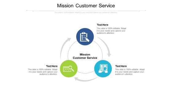 Mission Customer Service Ppt PowerPoint Presentation Infographics Smartart Cpb