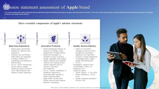 Mission Statement Assessment Of Apple Brand Mockup PDF