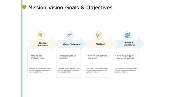 Mission Vision Goals And Objectives Ppt PowerPoint Presentation Icon Graphics Tutorials