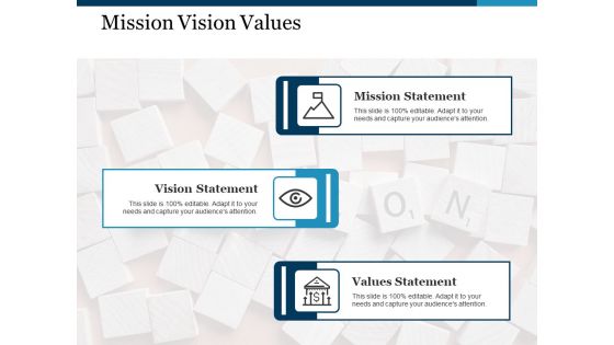 Mission Vision Values Ppt PowerPoint Presentation Icon Influencers