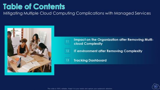 Mitigating Multiple Cloud Computing Complications With Managed Services Ppt PowerPoint Presentation Complete With Slides