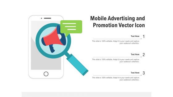 Mobile Advertising And Promotion Vector Icon Ppt PowerPoint Presentation Professional Format PDF