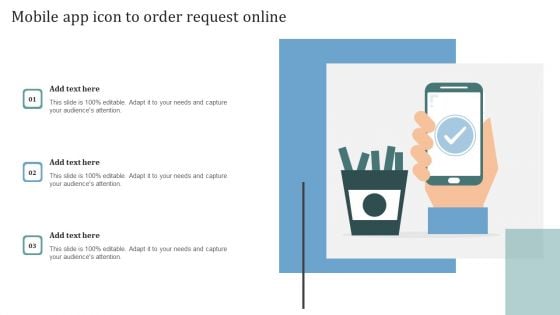 Mobile App Icon To Order Request Online Background PDF