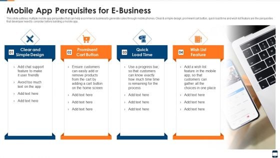 Mobile App Perquisites For E Business Topics PDF