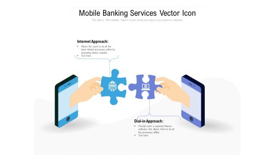 Mobile Banking Services Vector Icon Ppt PowerPoint Presentation Inspiration Ideas PDF