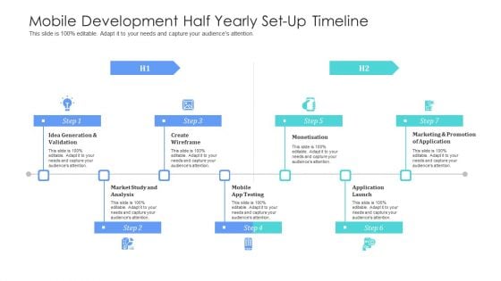 Mobile Development Half Yearly Set Up Timeline Pictures