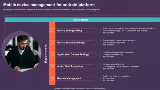 Mobile Device Management For Improving IT Operations Mobile Device Management For Android Information PDF