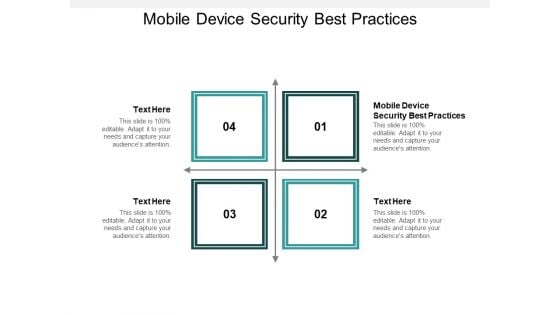 Mobile Device Security Best Practices Ppt PowerPoint Presentation Outline Rules Cpb