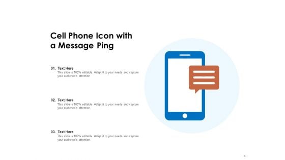 Mobile Icon Cell Phone Internet Connection Ppt PowerPoint Presentation Complete Deck