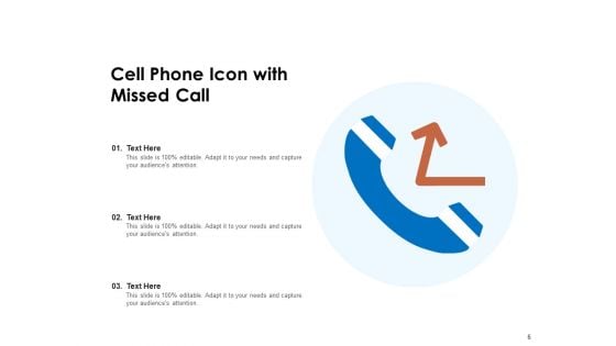 Mobile Icon Cell Phone Internet Connection Ppt PowerPoint Presentation Complete Deck