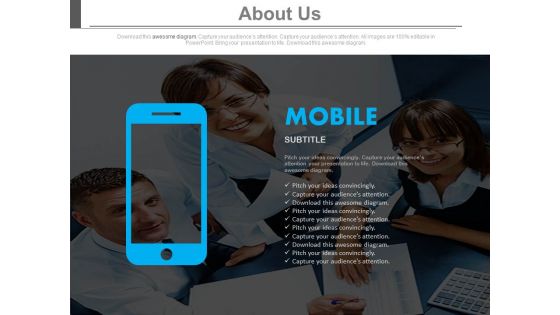 Mobile Information About Team Powerpoint Slides