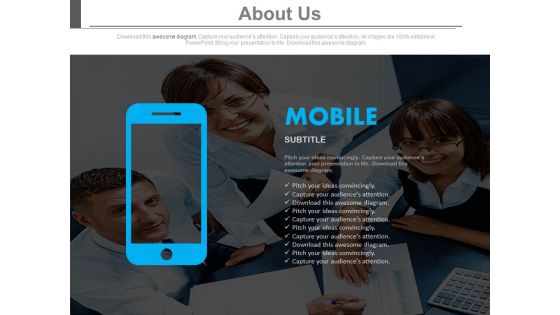 Mobile Information About Team Powerpoint Slides Mobile Information About Team Powerpoint Slides