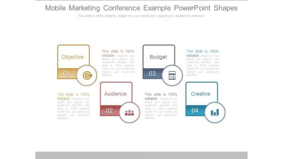 Mobile Marketing Conference Example Powerpoint Shapes