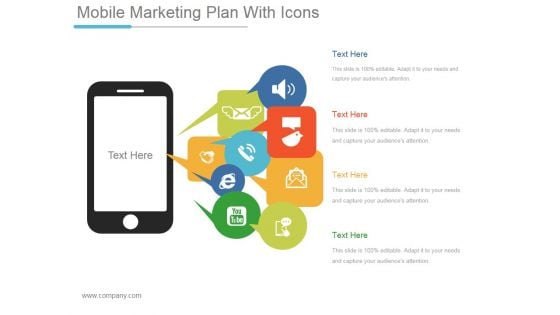 Mobile Marketing Plan With Icons Ppt PowerPoint Presentation Ideas
