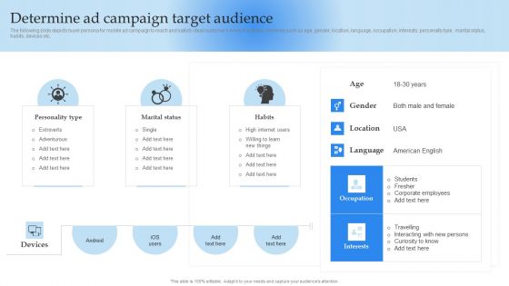 Mobile Promotion Strategic Guide For Micro Businesses Determine Ad Campaign Target Audience Microsoft PDF