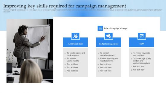 Mobile Promotion Strategic Guide For Micro Businesses Improving Key Skills Required For Campaign Download PDF