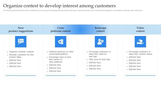 Mobile Promotion Strategic Guide For Micro Businesses Organize Contest To Develop Designs PDF