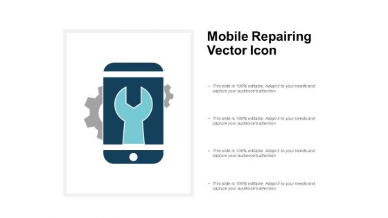 Mobile Repairing Vector Icon Ppt PowerPoint Presentation Icon Example Topics