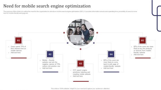 Mobile Search Engine Optimization Plan Need For Mobile Search Engine Optimization Inspiration PDF