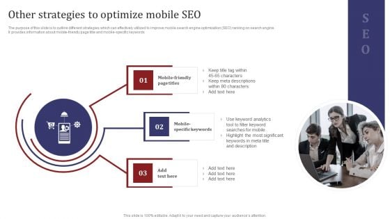 Mobile Search Engine Optimization Plan Other Strategies To Optimize Mobile SEO Microsoft PDF Mobile Search Engine Optimization Plan Other Strategies To Optimize Mobile SEO Microsoft PDF