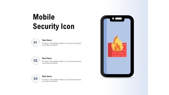 Mobile Security Icon Ppt PowerPoint Presentation File Visuals PDF