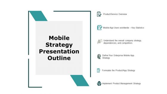 Mobile Strategy Presentation Outline Ppt PowerPoint Presentation Styles Clipart Images