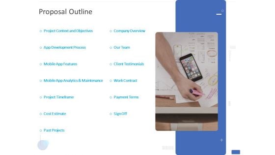 Mobile Web App Proposal Outline Ppt PowerPoint Presentation Layouts Topics PDF