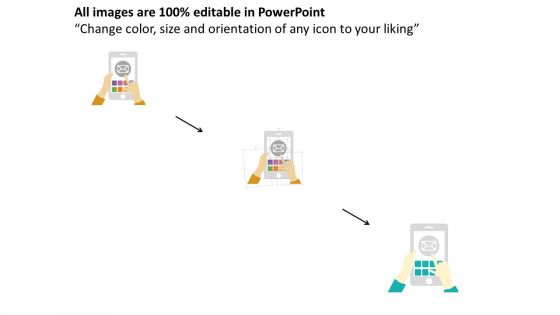 Mobile With Communication Message Icon Powerpoint Template