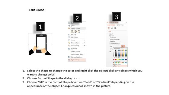 Mobile With Message Apps Icons Powerpoint Template