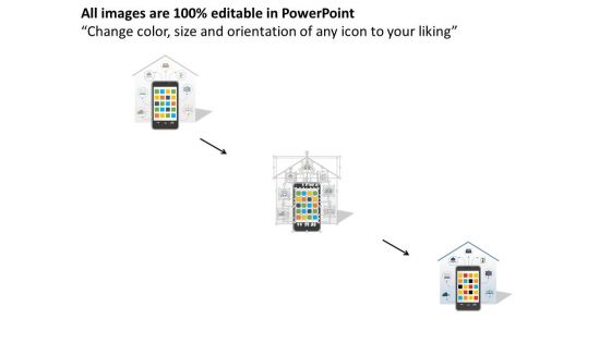 Mobile With Multiple Icons Of Technology Powerpoint Template