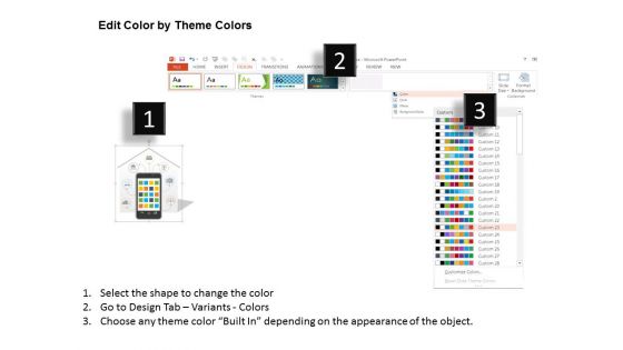 Mobile With Multiple Icons Of Technology Powerpoint Template