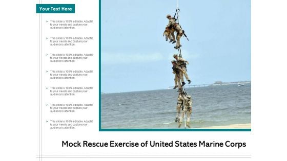Mock Rescue Exercise Of United States Marine Corps Ppt PowerPoint Presentation Slides Portrait PDF