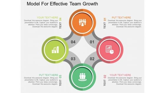 Model For Effective Team Growth Powerpoint Templates