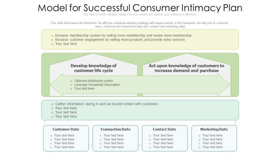 Model For Successful Consumer Intimacy Plan Ppt PowerPoint Presentation File Professional PDF