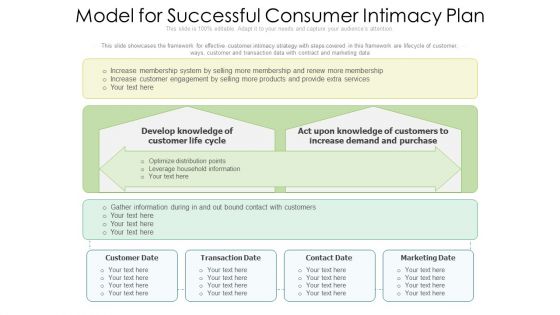 Model For Successful Consumer Intimacy Plan Ppt PowerPoint Presentation File Professional PDF