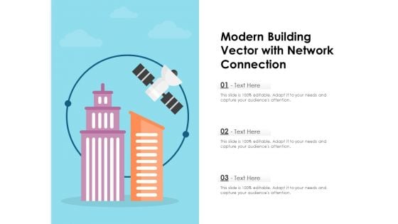 Modern Building Vector With Network Connection Ppt PowerPoint Presentation File Grid PDF