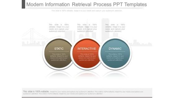 Modern Information Retrieval Process Ppt Templates