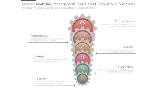 Modern Marketing Management Plan Layout Powerpoint Templates