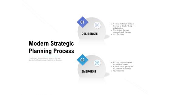 Modern Strategic Planning Process Ppt PowerPoint Presentation Infographics Icon