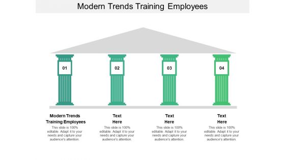 Modern Trends Training Employees Ppt PowerPoint Presentation Model Shapes Cpb