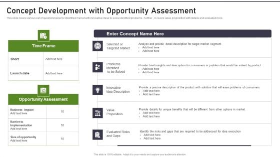 Modernization And Product Concept Development With Opportunity Assessment Pictures PDF