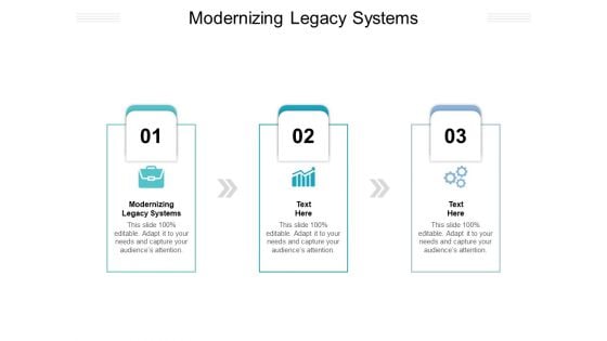 Modernizing Legacy Systems Ppt PowerPoint Presentation Ideas Example Cpb Pdf