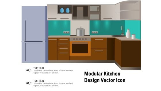 Modular Kitchen Design Vector Icon Ppt PowerPoint Presentation File Examples PDF