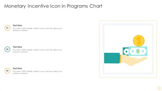 Monetary Incentive Icon In Programs Chart Ideas PDF