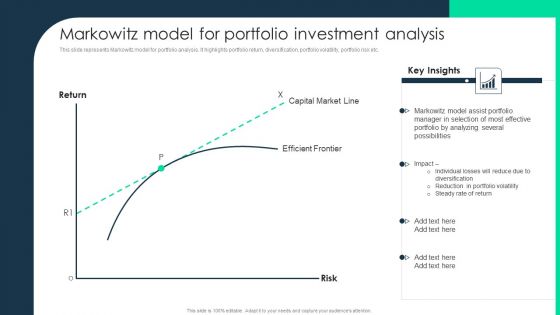 Monetary Investment Portfolio Growth And Administration Markowitz Model For Portfolio Investment Analysis Ideas PDF