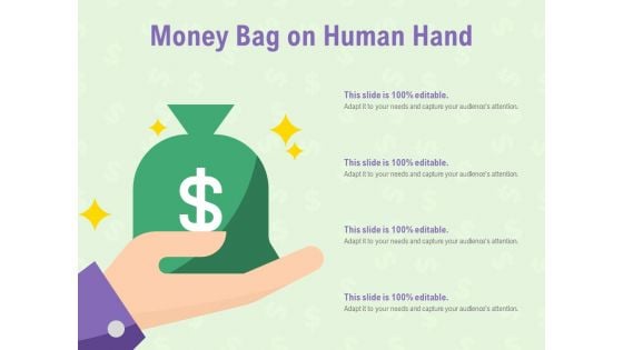 Money Bag On Human Hand Ppt PowerPoint Presentation Layouts Clipart