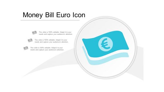 Money Bill Euro Icon Ppt Powerpoint Presentation Styles Portrait
