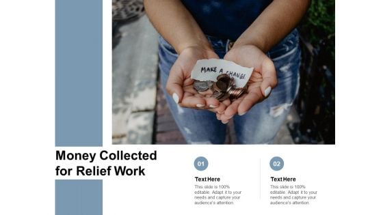 Money Collected For Relief Work Ppt PowerPoint Presentation Summary Slide Portrait