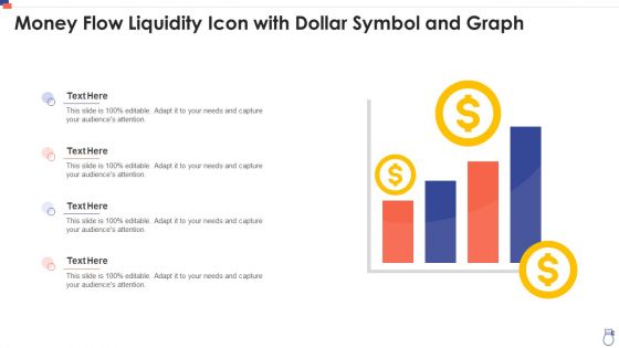 Money Flow Liquidity Icon With Dollar Symbol And Graph Formats PDF