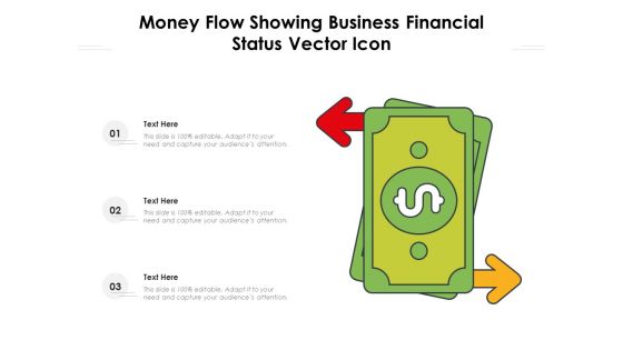 Money Flow Showing Business Financial Status Vector Icon Ppt PowerPoint Presentation Gallery Aids PDF